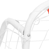 NNEVL Football Goal with Net White 125x96x60 cm Steel&Polyester