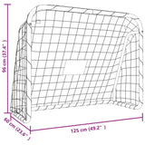 NNEVL Football Goal with Net White 125x96x60 cm Steel&Polyester