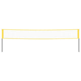 NNEVL Badminton Net Yellow and Black 600x155 cm PE Fabric