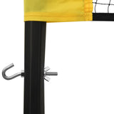 NNEVL Badminton Net Yellow and Black 600x155 cm PE Fabric