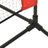 NNEVL Tennis Net Black and Red 400x100x87 cm Polyester