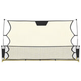 NNEVL Football Rebounder Net Black and Yellow 183x85x120 cm Polyester