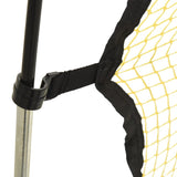 NNEVL Football Rebounder Net Black and Yellow 183x85x120 cm Polyester