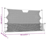 NNEVL Football Rebounder Net Black and Yellow 183x85x120 cm Polyester