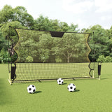 NNEVL Football Rebounder Net Black and Yellow 183x85x120 cm Polyester