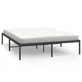 NNEVL Metal Bed Frame Black 153x203 cm Queen Size