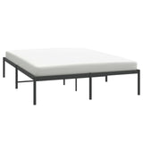 NNEVL Metal Bed Frame Black 153x203 cm Queen Size
