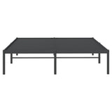 NNEVL Metal Bed Frame Black 153x203 cm Queen Size