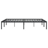 NNEVL Metal Bed Frame Black 153x203 cm Queen Size