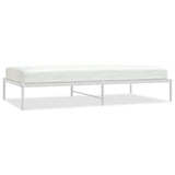 NNEVL Metal Bed Frame White 107x203 cm