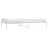 NNEVL Metal Bed Frame White 107x203 cm