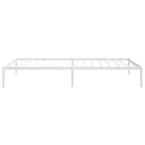 NNEVL Metal Bed Frame White 107x203 cm