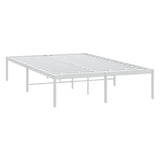 NNEVL Metal Bed Frame White 137x187 cm Double Size