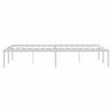 NNEVL Metal Bed Frame White 137x187 cm Double Size