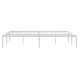 NNEVL Metal Bed Frame White 153x203 cm Queen Size