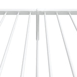 NNEVL Metal Bed Frame without Mattress with Footboard White 107x203 cm King Single