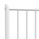 NNEVL Metal Headboard White 107 cm King Single