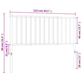 NNEVL Metal Headboard White 107 cm King Single
