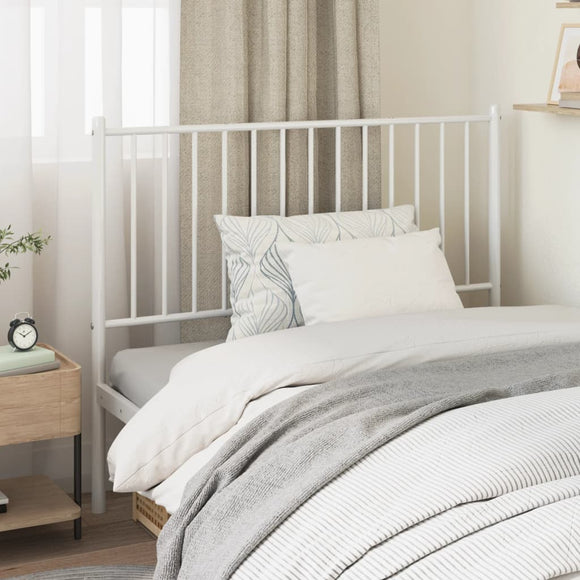 NNEVL Metal Headboard White 107 cm King Single