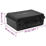 NNEVL Portable Flight Case Black 47x36x18 cm PP