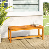 NNEVL Garden Bench 110x35x45 cm Solid Wood Acacia