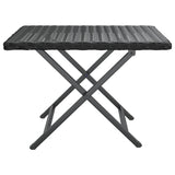 NNEVL Folding Table Black 45x35x32 cm Poly Rattan