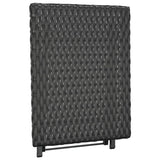 NNEVL Folding Table Black 45x35x32 cm Poly Rattan