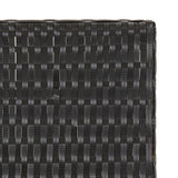 NNEVL Folding Table Black 45x35x32 cm Poly Rattan