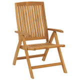 NNEVL Reclining Garden Chair 2 pcs Solid Wood Teak