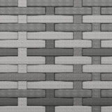NNEVL Garden Middle Sofas with Cushions 2 pcs Grey Poly Rattan