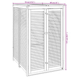 NNEVL Single Garbage Bin Shed 70x89x117 cm Solid Wood Acacia