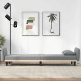 NNEVL Sofa Bed with Cup Holders Light Grey Fabric