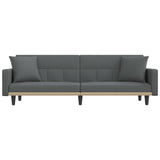 NNEVL Sofa Bed with Cushions Dark Grey Fabric
