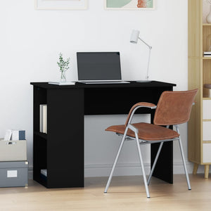 NNEVL Desk Black 100x55x75 cm Engineered Wood
