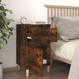NNEVL Bedside Cabinets 2 pcs Smoked Oak 40x35x70 cm