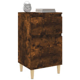 NNEVL Bedside Cabinets 2 pcs Smoked Oak 40x35x70 cm