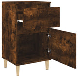 NNEVL Bedside Cabinets 2 pcs Smoked Oak 40x35x70 cm