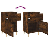 NNEVL Bedside Cabinets 2 pcs Smoked Oak 40x35x70 cm