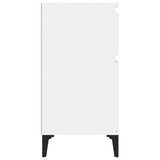 NNEVL Bedside Cabinets 2 pcs High Gloss White 40x35x70 cm