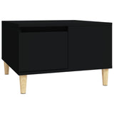 NNEVL Coffee Table Black 55x55x36.5 cm Engineered Wood
