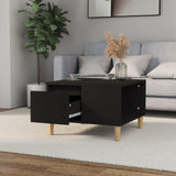 NNEVL Coffee Table Black 55x55x36.5 cm Engineered Wood