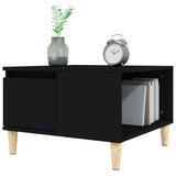 NNEVL Coffee Table Black 55x55x36.5 cm Engineered Wood