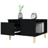 NNEVL Coffee Table Black 55x55x36.5 cm Engineered Wood