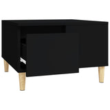 NNEVL Coffee Table Black 55x55x36.5 cm Engineered Wood