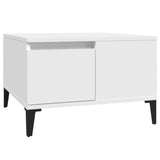 NNEVL Coffee Table White 55x55x36.5 cm Engineered Wood