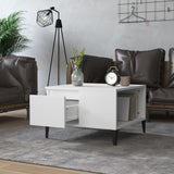 NNEVL Coffee Table White 55x55x36.5 cm Engineered Wood