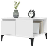 NNEVL Coffee Table White 55x55x36.5 cm Engineered Wood