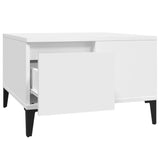 NNEVL Coffee Table White 55x55x36.5 cm Engineered Wood