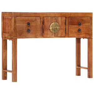 NNEVL Console Table 120x32x80 cm Solid Rough Wood Acacia