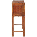 NNEVL Console Table 120x32x80 cm Solid Rough Wood Acacia